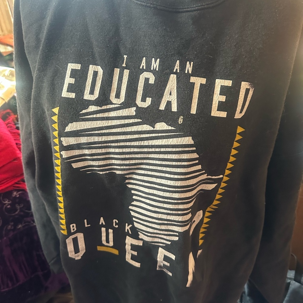 Hanes Long Sleeve Black Sweatshirt